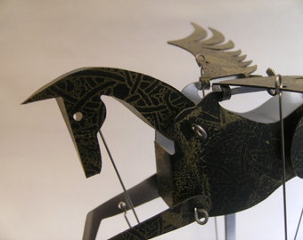 Black and Gold Pegasus Automata
