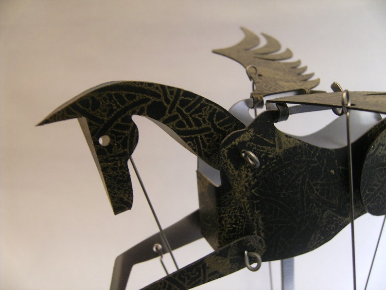 Black and Gold Pegasus Automata - Etsy