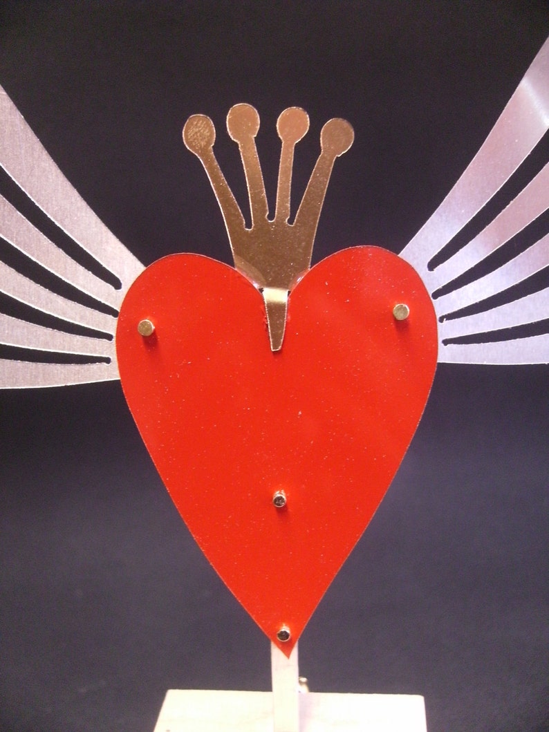 A handmade automaton for Valentine's Day titled 'My Heart Has Wings' image 3