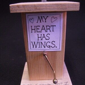 A handmade automaton for Valentine's Day titled 'My Heart Has Wings' image 4