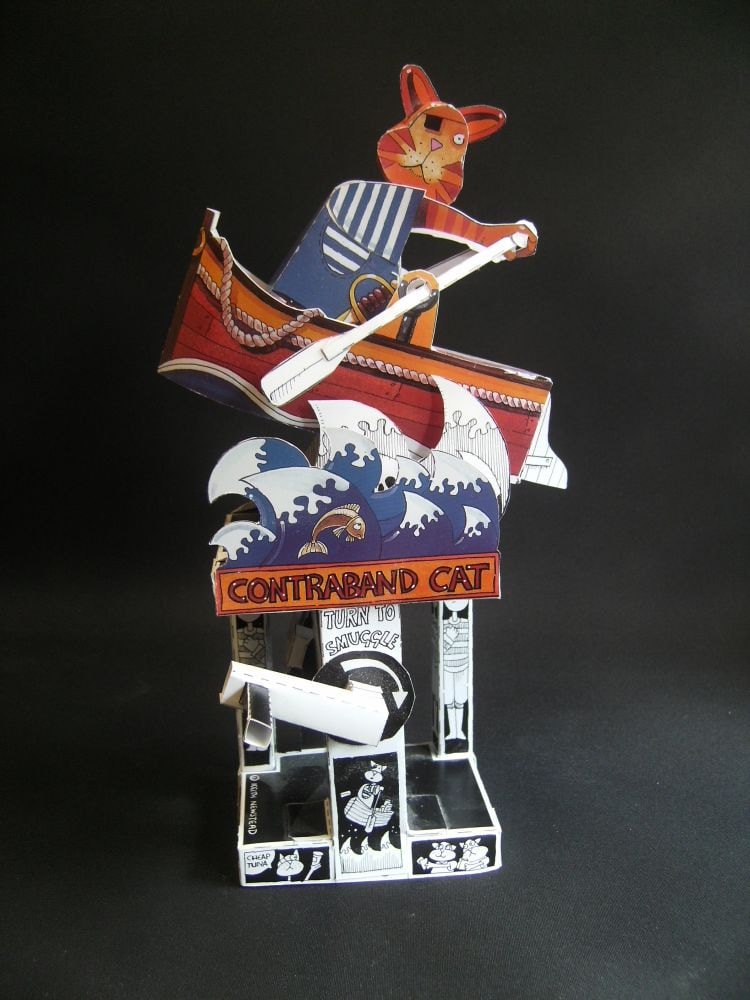 Toys & Games Keith Newstead Automata Moving Paper Model Kit Bundle Of 4