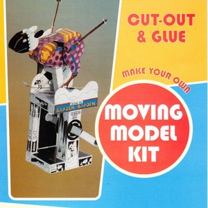 Kit of automata cut out of the Skiing Sheep card. image 3