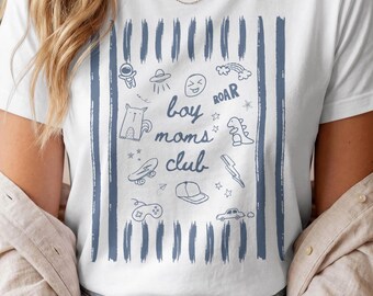 Boy Moms Club Shirt | Boy Mom Shirt | Boys Mom T-Shirt | Mother's Day Gift | Mom of Boys | Cool Moms Club | Mom Shirt | Mother's Day T-Shirt