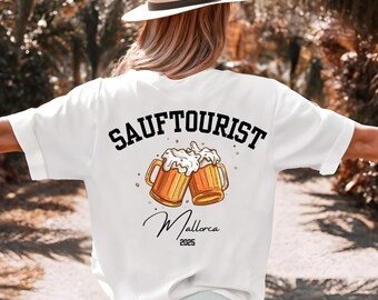 Personalized Mallorca party tourist shirt | Ballermann T-shirt for men and women | Party shirt Mallorca 2026 | Funny holiday shirt