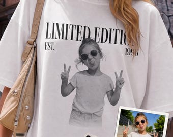 Personalized photo shirt as a fun birthday gift for him and her | 1996 Birthday Shirt | Limited Edition 1996 Shirt
