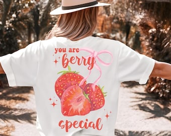 Strawberry T-Shirt Summer Gift T-Shirt Strawberry Festival Food Shirt Berry TShirt Fruit T-Shirt