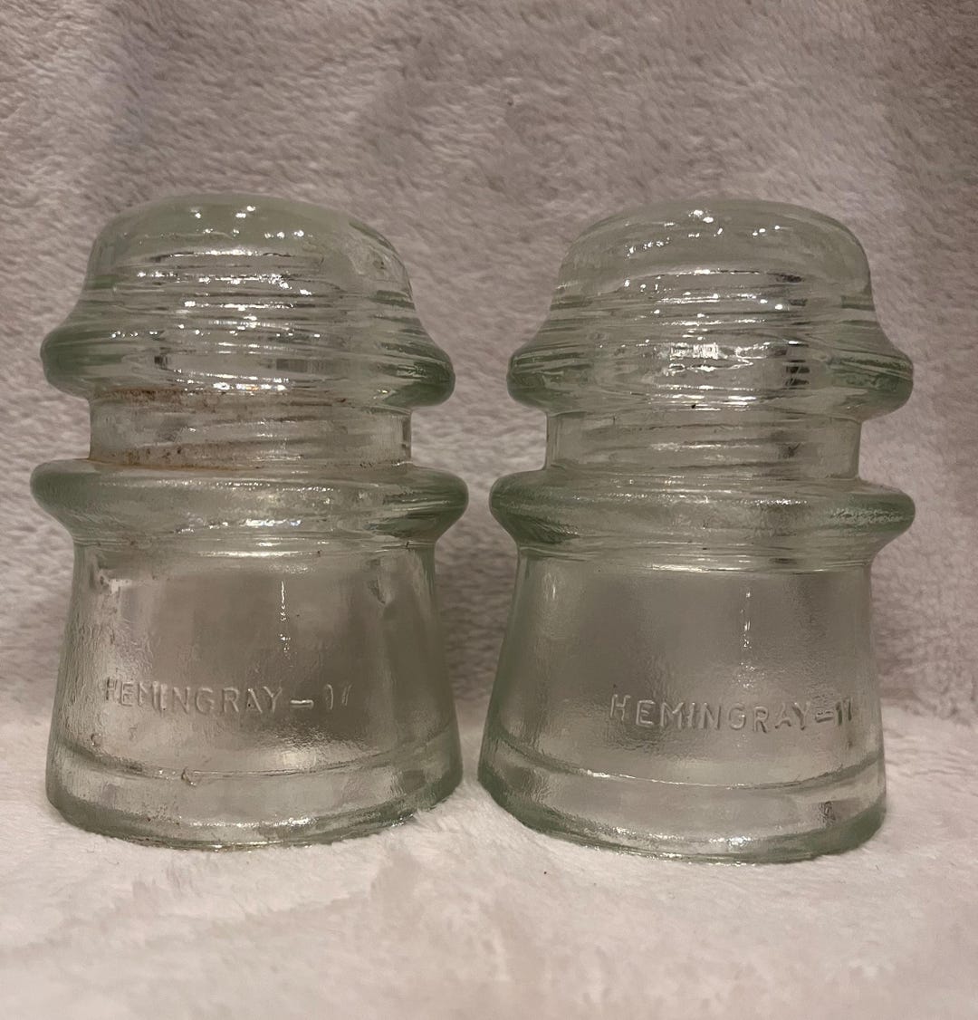 Hemingray 17 Vintage Hemingray 17 Glass Insulators, Set of 2, Utility Decor - Etsy