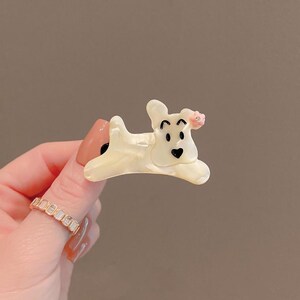 Original, personalized cartoon dog-themed high-end bang clips, cute for reducing age appearance, children's hairpins ,three colors