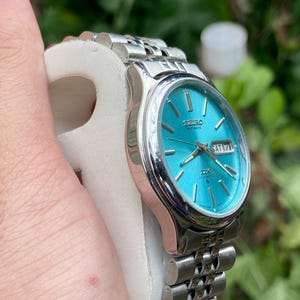 Vintage Seiko 5 herrklocka DX 6309 dag/datum bild 6