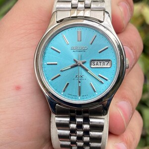 Vintage Seiko 5 herrklocka DX 6309 dag/datum bild 3