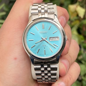 Vintage Seiko 5 herrklocka DX 6309 dag/datum bild 2