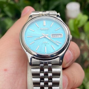 Vintage Seiko 5 herrklocka DX 6309 dag/datum bild 5