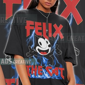 Vintage Felix Cat shirt 90s y2k unisex adult clothing CST54