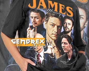 Vintage James McAvoy shirt 90s y2k unisex adult clothing GOR90