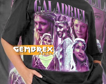 Maglietta vintage Galadriel anni '90 y2k abbigliamento unisex per adulti DG11