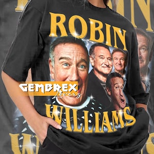 Vintage Robin Williams shirt 90s y2k unisex adult clothing GOR77