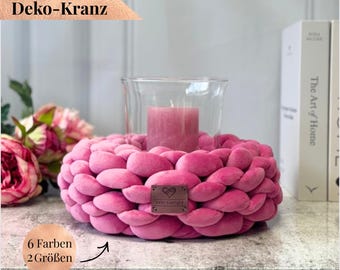 Decorative wreath, modern decor, table decoration, decorative gift, housewarming gift, gift for a topping-out ceremony, decorations for the living room