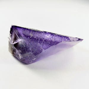 Phantom fluorite cube crystal, purple with blue hue, from Baluchistan Pakistan. 22.4 grams