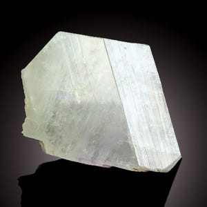 Rare feldspar crystal, small size, white transparent with octahedron shape, from Pakistan. 5 grams