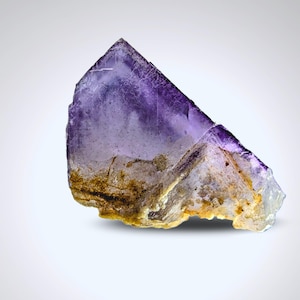 Phantom fluorite cube crystal, purple with blue hue, from Baluchistan Pakistan. 53 grams