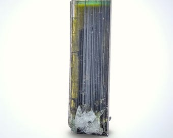Green Cap Tourmaline Single Crystal: Skardu Pakistan, 5.4 grams