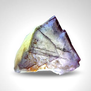 Phantom fluorite cube crystal, purple with blue hue, from Baluchistan Pakistan. 234 grams