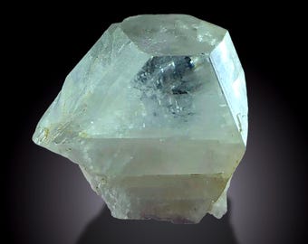 Rare feldspar crystal, small size, white transparent with octahedron shape, from Pakistan. 3.4 grams