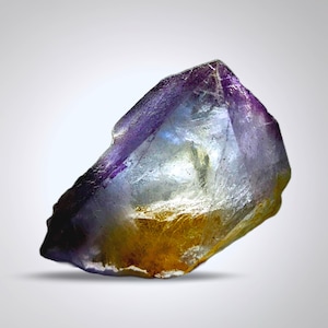Phantom fluorite cube crystal, purple with blue hue, from Baluchistan Pakistan. 31 grams