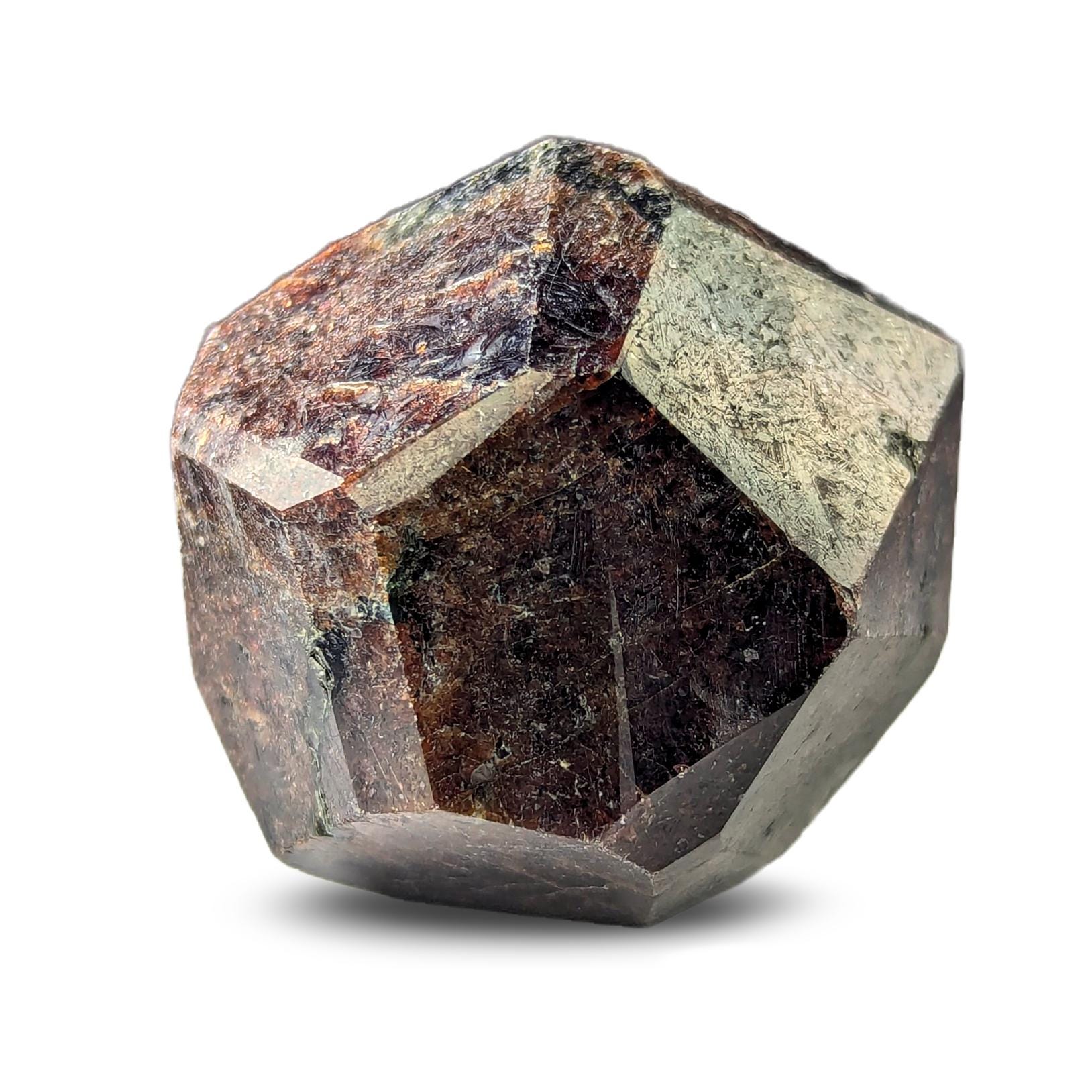 Polished Dark Red Almandine Garnet Octahedron Shape, From Pakistan