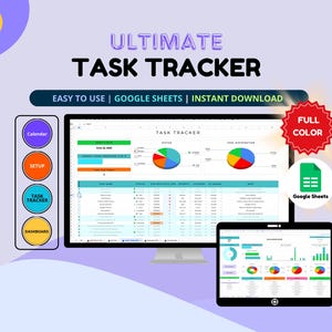 Task Tracker Google Sheets To Do List Spreadsheet Task Manager Template Decision Matrix Task Planner Productivity Priority Checklist Daily