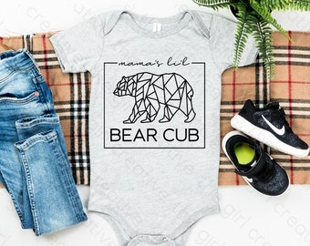 Mommy's Little Cub SVG, Mama's Lil Bear Cub, Little Bear SVG, Baby Bear svg, Baby Bear Family svg, Instant Download, Commercieel gebruik, SVG