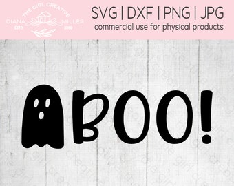 Boo SVG, Halloween SVG, Cut Files for Cricut, PNG, Instant Download, You've Been Boo'd, svgs, Commercial Use, Trick or Treating, Ghost svg