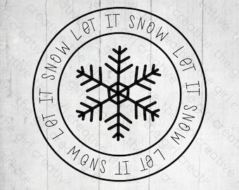 Let it Snow SVG, Let it Snow Door Hanger, Let it Snow Sign, PNG, DXF, Cut Files for Cricut, For Silhouette, Let it Snow, Svg, Commercial Use
