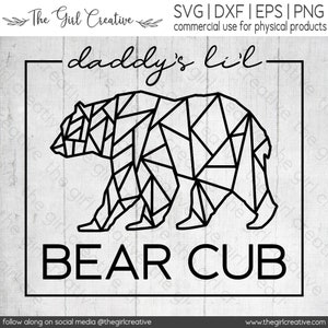 Download Clip Art Daddy S Lil Bear Cub Baby Bear Family Svg Instant Download Svg Baby Bear Svg Commercial Use Little Bear Svg Daddy S Little Cub Svg Art Collectibles