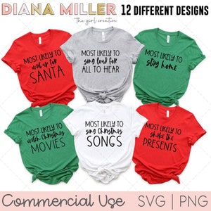 Meest waarschijnlijk op kerst SVG-bundel, meest waarschijnlijk op shirt SVG, kerst SVG-bundel, familie shirt svg, grappige kerst, kerstsublimatie