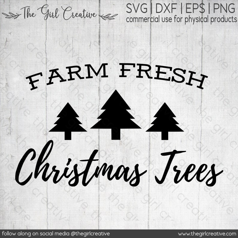 Boerderij Verse Kerstbomen Teken, Kerst SVG, Boerderij Kerst, Rustieke Kerst SVG, Boerderij Teken SVG, Kerst Wall Art, Download afbeelding 2