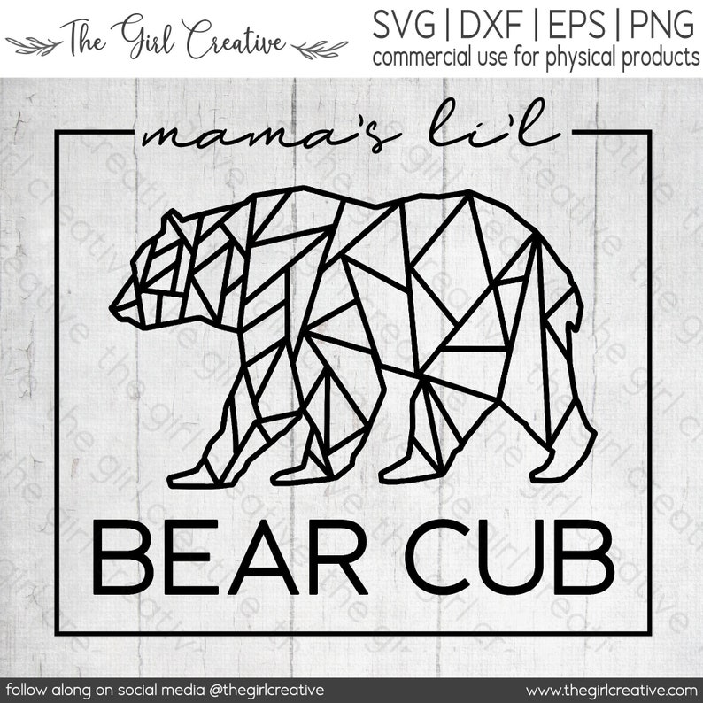 Download Mommy S Little Cub Svg Mama S Lil Bear Cub Little Etsy