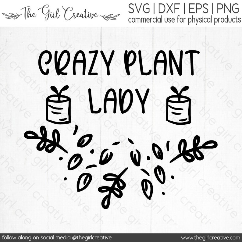 Crazy Plant Lady, Plant Lady, Plant Lady SVG, Crazy Plant Lady PNG, Plant Mom, Plant Lady Shirt, Plant Lady Mok, Plant Lover SVG, Geschenken afbeelding 2