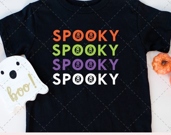 Spooky Skull SVG, Spooky Skull Halloween, Halloween SVG, Spooky svg, Spooky Shirt, Halloween PNG, Halloween Cut Files, Halloween Cricut svg