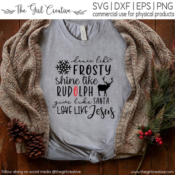 Download Love Like Jesus Svg Dance Like Frosty Svg Instant Download Cricut
