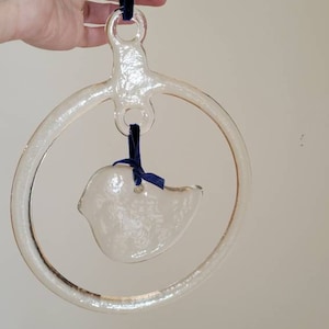 Kosta Boda bird suncatcher Swedish glass ornaments
