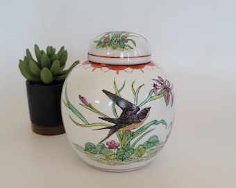 Ginger jar porcelain ware hand decorated ginger jars