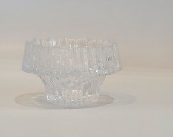 Wirkkala Iittala Stellaria vintage art glass Finnish glassware candle holder votive