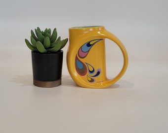 Miam miam mug retro sugar breeze vintage mug yellow