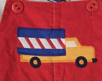boys vintage overalls red 4T set top and overalls Health Tex