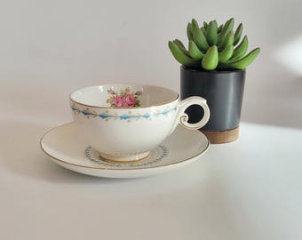Mt. Vernon teacup and saucer footed cup vintage hall china