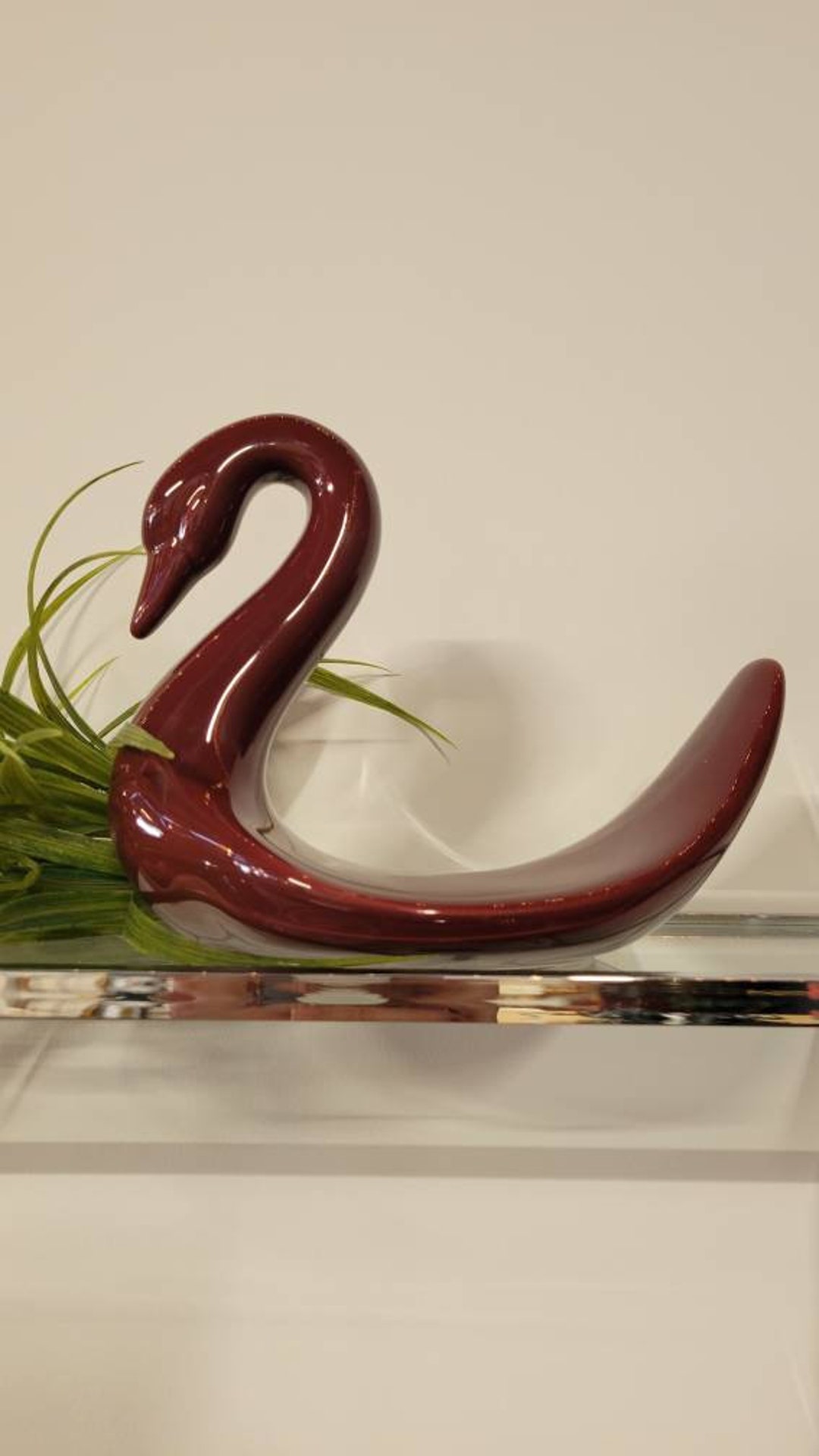 Swan Towel Holder Ceramic Bathroom Decor