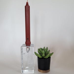 Vintage Iittala glass Finland Arkipelago ice block candle holder Timo Sarpaneva