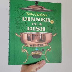 Betty crocker cookbook dinner in a dish vintage cookbooks