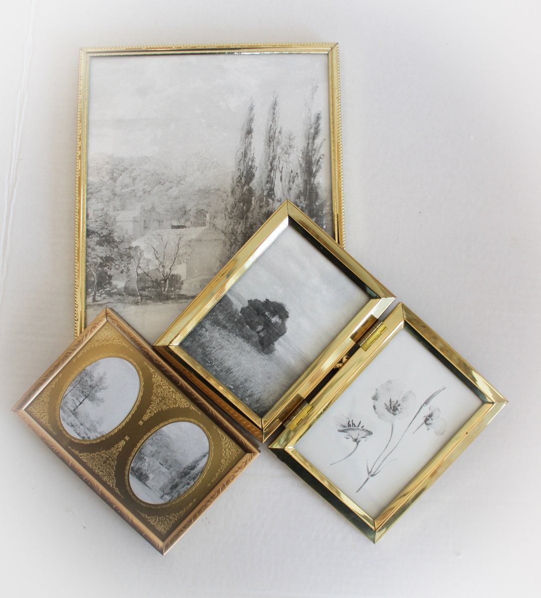 Vintage Photo Frame Gold Vintage Picture Frames Home Decor Etsy